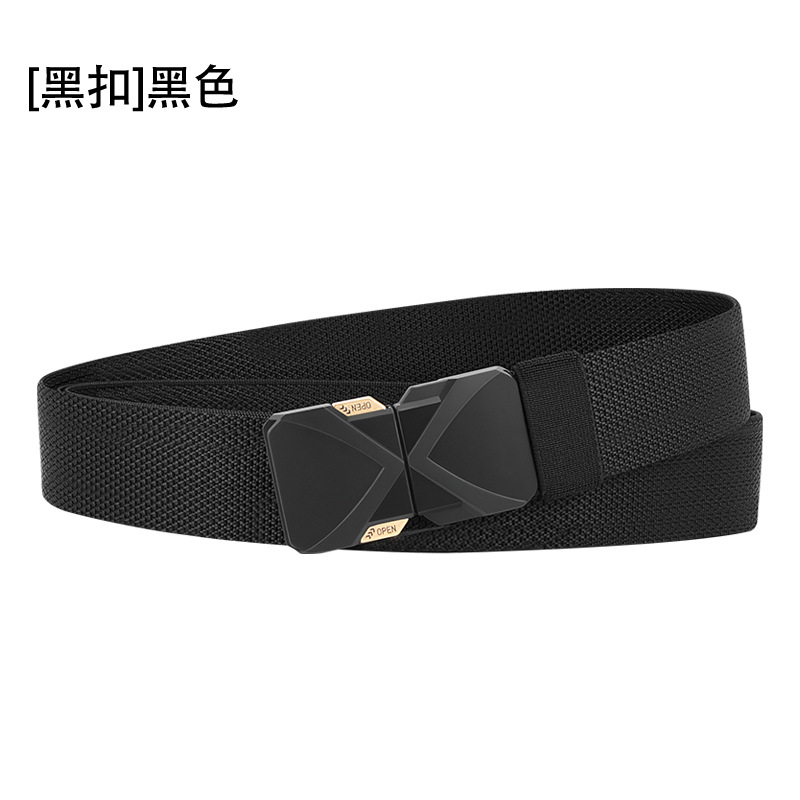 【新たなアップグレード】高弾力ゴム編みベルトは、男性と女性の同じ戦術ベルトを裁断することができます。