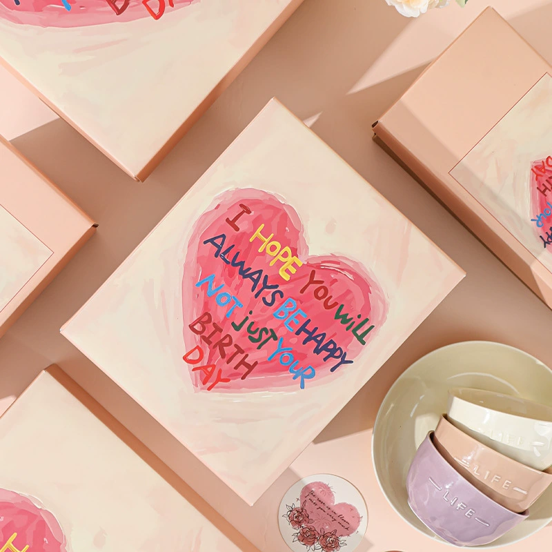 Ceramic brand set, tableware, English, Birthday gift