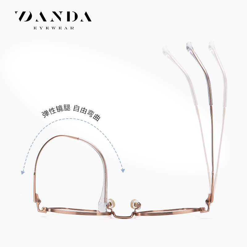 ST6218 hombres y mujeres de moda pueden coincidir con gafas de miopía Marco de gafas de polígono liso