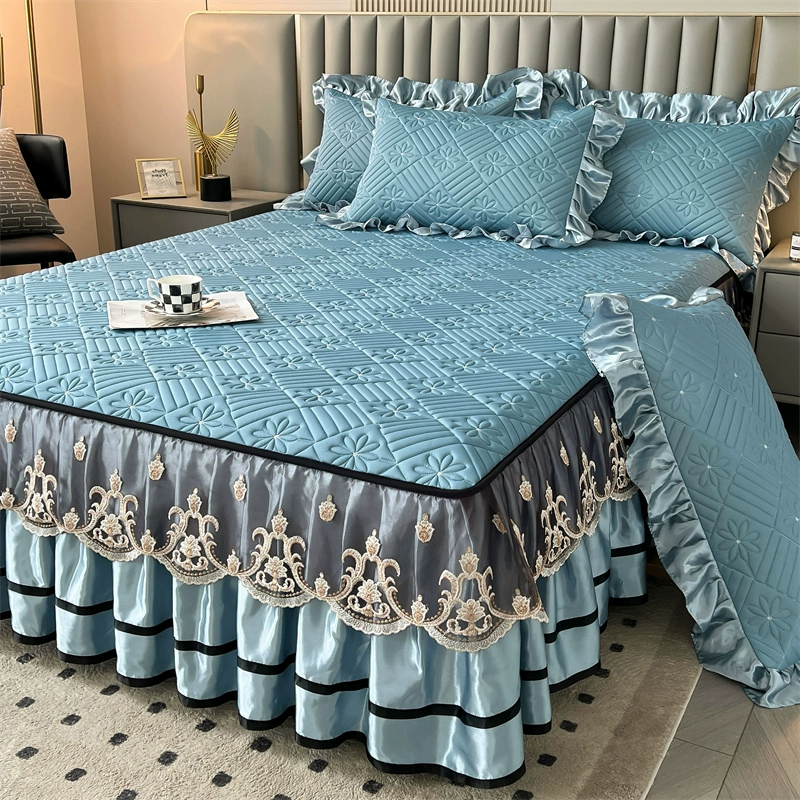 Матрац? Actually input: "Mat, set, silk removable bedspread, European style, 3 piece set"