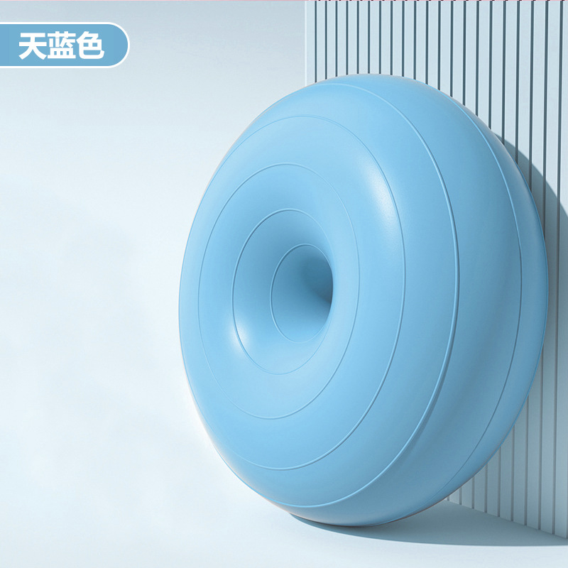 Yoga PVC antidesplosión espesa bola de manzana deportes adultos gimnasio neumáticos para el hogar donuts pilates