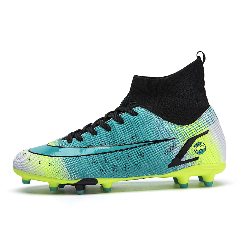 Zapatos de fútbol de los hombres uñas largas uñas rotas TF zapatos de entrenamiento para adultos zapatillas de deporte de la competencia Estudiante Juvenil zapatillas de deporte de fútbol a juego de color