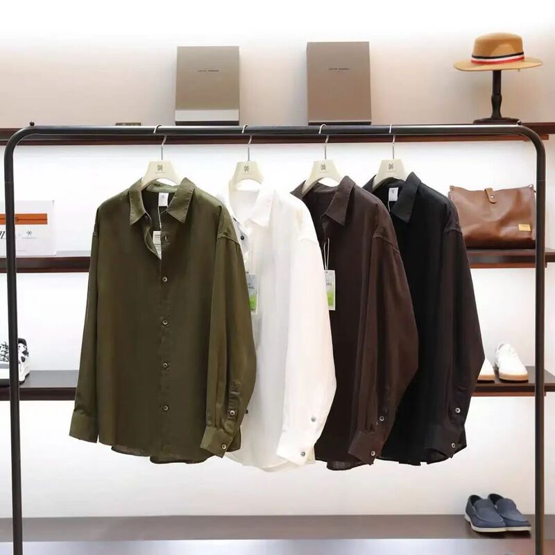 Ly High-End Old Money Style Lyocell Tencel Men's Old Money Style Shirt Relaxed Linen Shirt F6Tcm01 Ly High-End Old Money Style Lyocell Tencel Men's Old Money Style Shirt Relaxed Linen Shirt F6Tcm01