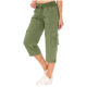 Women's Solid Color Drawstring Fitness Running with Pocket Outdoor Mountaineering Casual Crock Pants Capri Pants