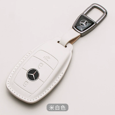 glc300l buckle gle bag Car key bag - mercedes-benz-a-napa-leathersquare-buckle-off-white