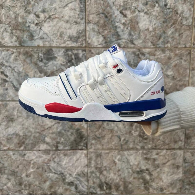 Niche White Blue Red Classic Cushioning Skate Shoes Women's Hi Versatile Couple Athletic White Sneakers Niche White Blue Red Classic Cushioning Skate Shoes Women's Hi Versatile Couple Athletic White Sneakers
