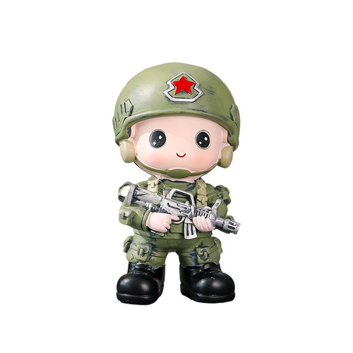 Factory direct supply of home furnishings, special forces cartoon dolls, new dolls, resin crafts, creative decorations