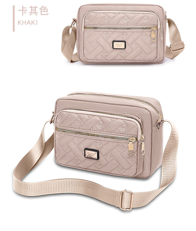 Neue Stil-Crossbody-Tasche zum Ausgehen, große Tasche für Einzelhandelstische, leichte Luxus-Kleinquadrat-Tasche, französische Kleinreisetasche, modische Oxford-Stoff-wasserdichte Geldbörse