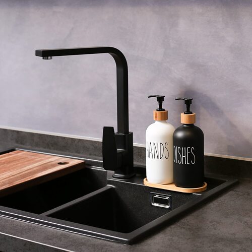 Manufacturer supplies glass soap dispenser shampoo shower gel dispenser hand sanitizer bottle black white Boston