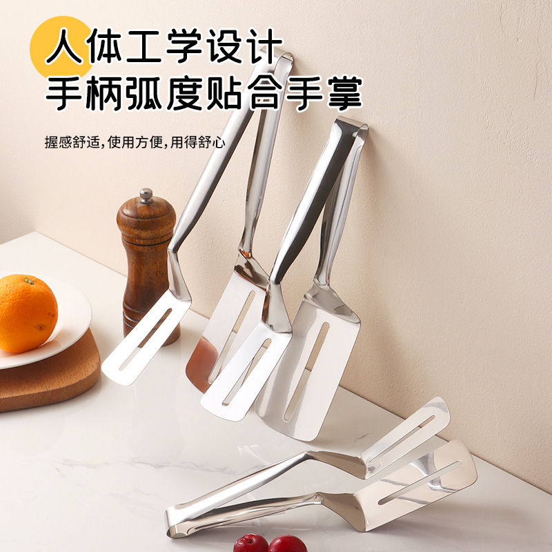 Pinza Espátula de Cocina de Acero Inoxidable 304 Multifuncional