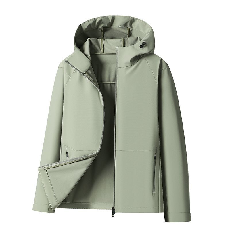 2026 New Style Soft Shell Jacket for Men and Women, Casual Hooded Jacket for Men, Outdoor Windproof and Waterproof Jacket for Men