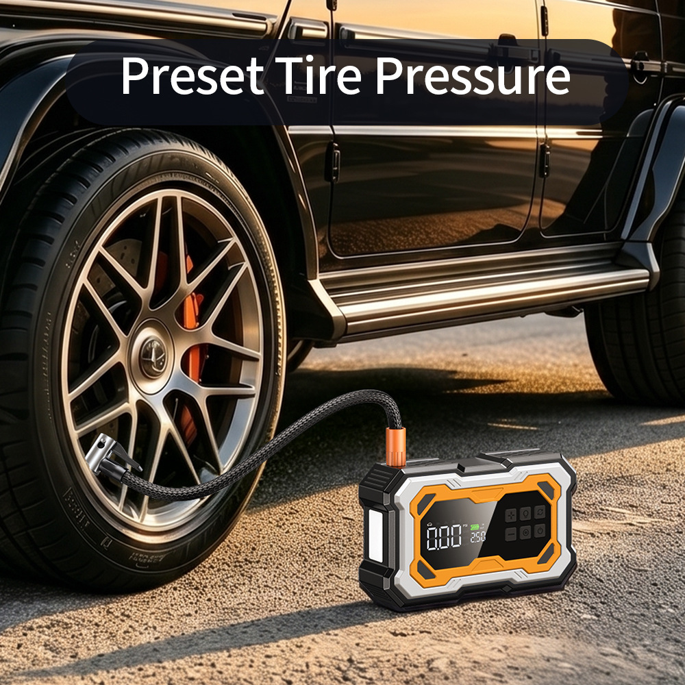 【NC9】Cross-border car emergency starting power supply and air pump, multifunctional portable battery jump starter