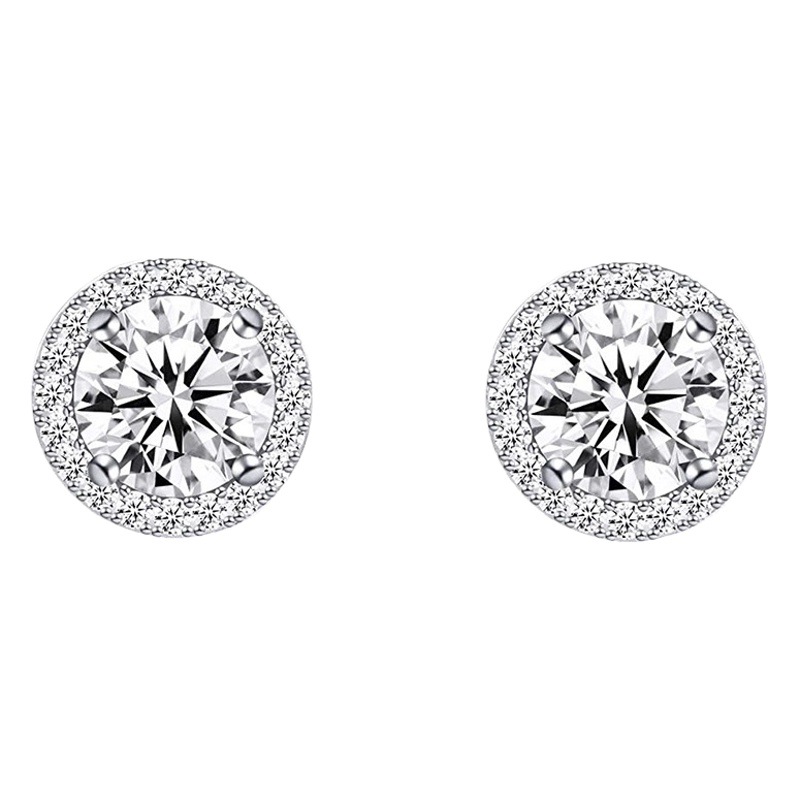 Korean fashion ear clip micro inlay shiny zircon personality earrings female 2023 cross-border explosions factory direct sales