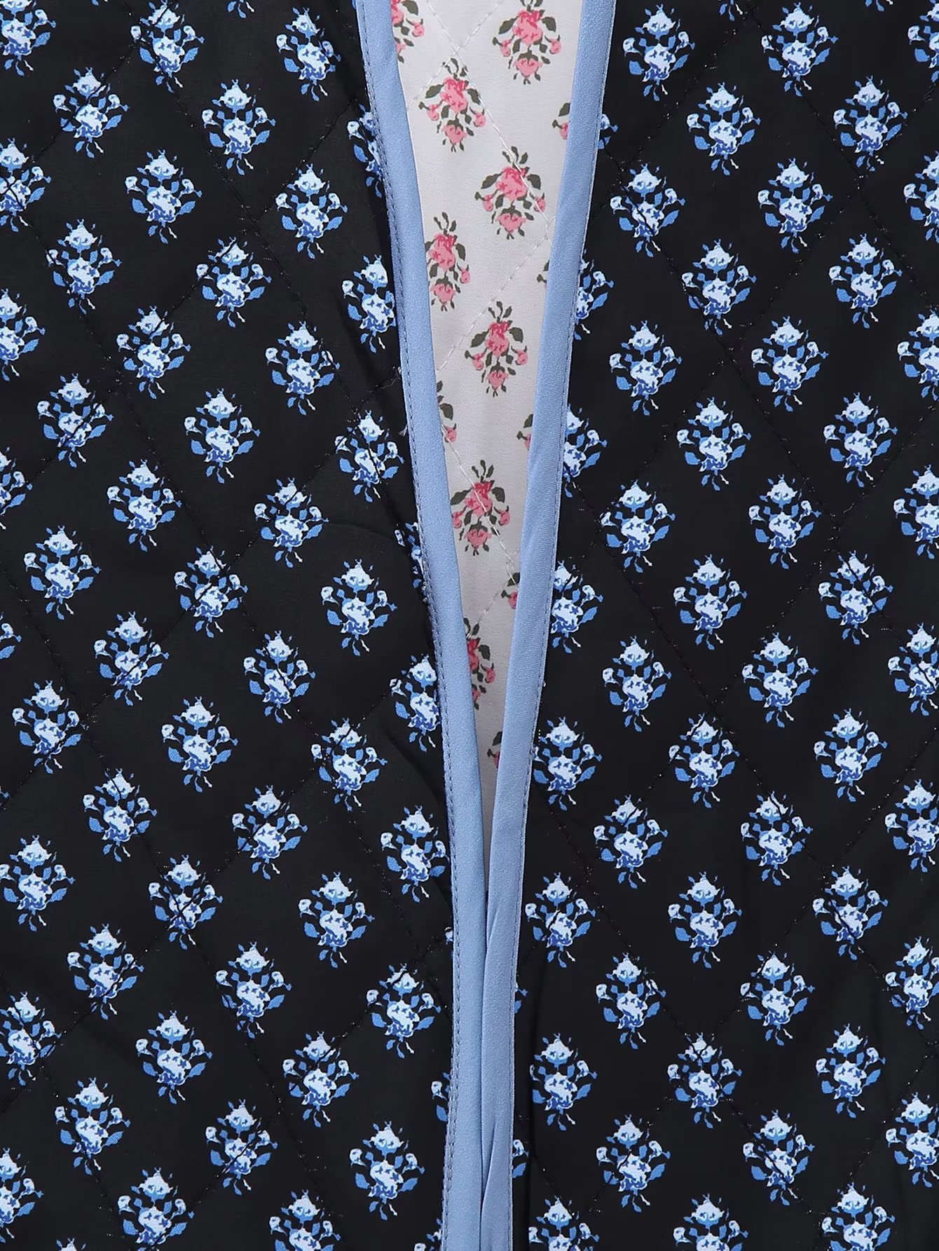 Women's Reversible Printed Jacket Lightweight Autumn Cotton Coat_voghion.com