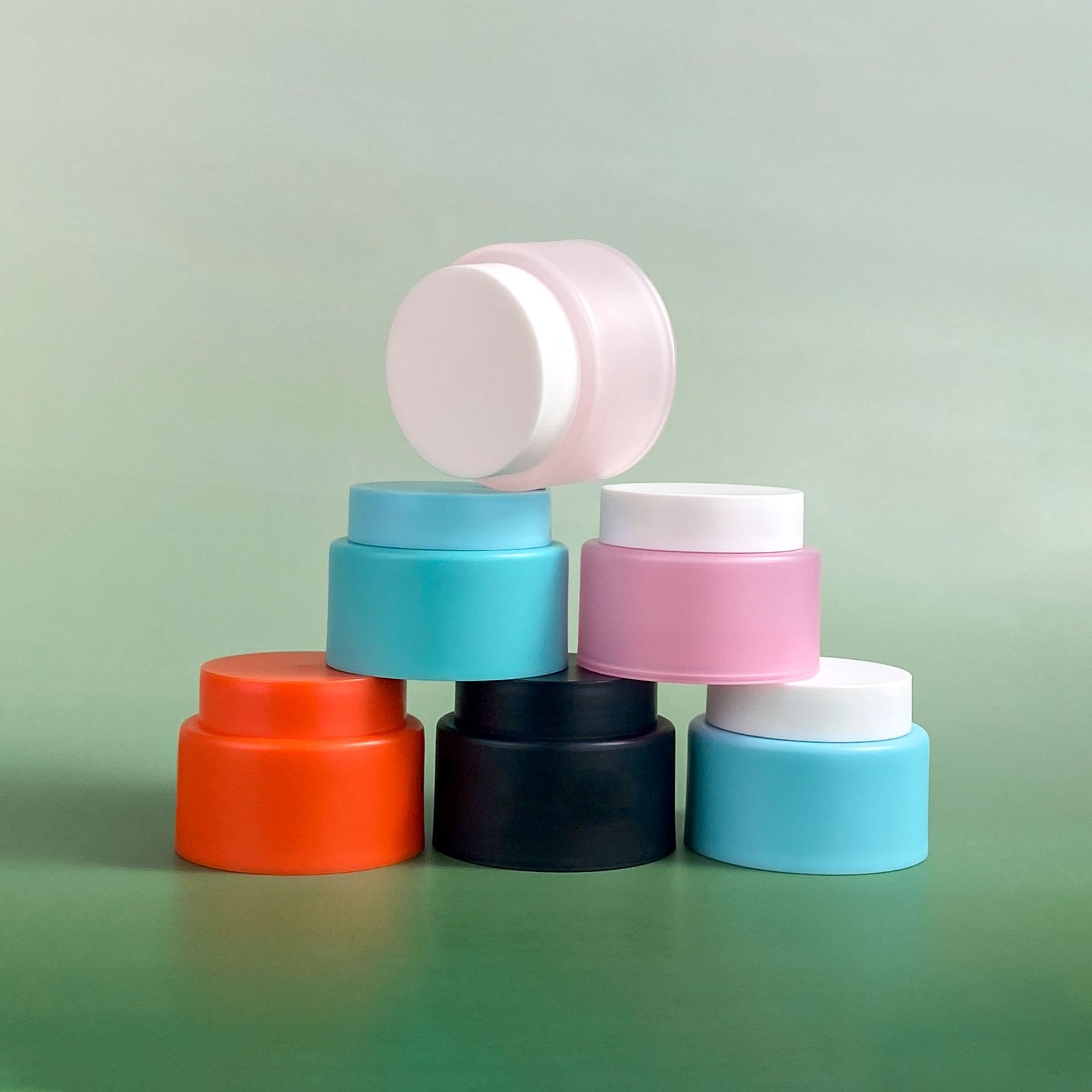 Customized 50g Double-Layer Cream Jar Pp Frosted Cream Jar with Sticker for Cream, Plain Cream, Facial Mask, Wide-Mouth Jar, Skincare Packaging Material