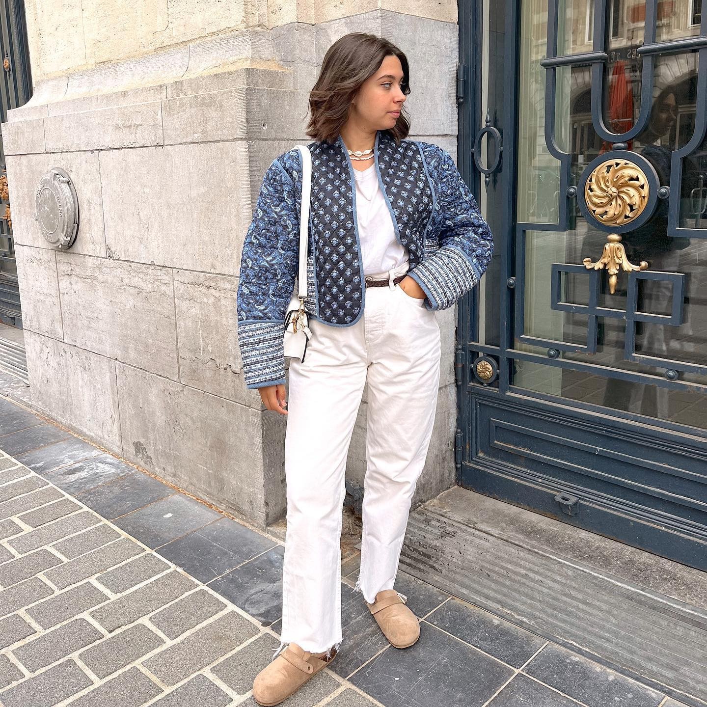 Women's Reversible Printed Jacket Lightweight Autumn Cotton Coat_voghion.com