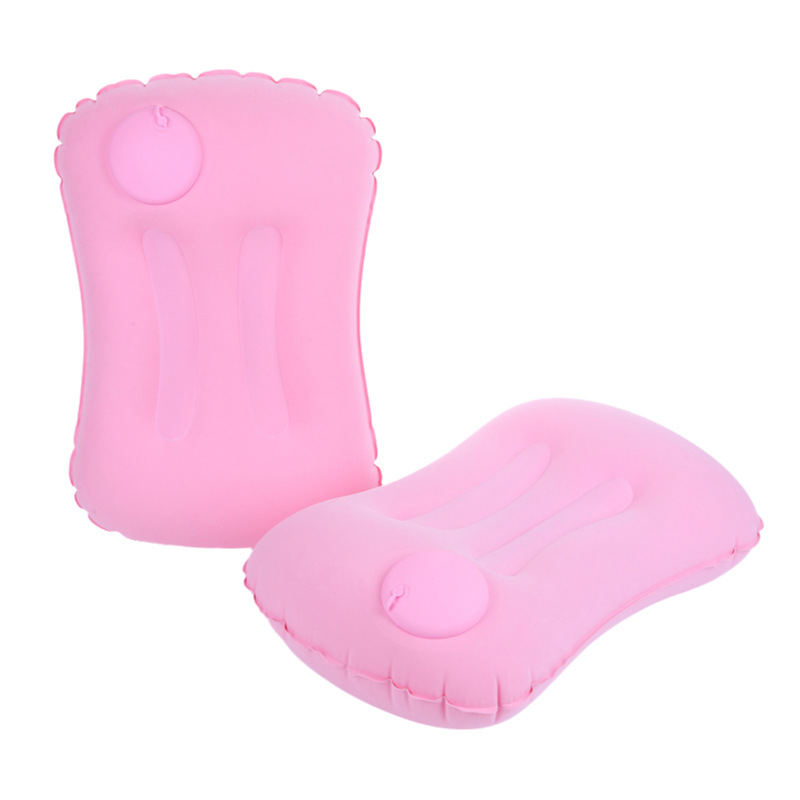 Pilhada inflable de PVC flocado fabricantes de aviones de alta velocidad al aire libre almohada inflable de cuello portátil almohada de presión al por mayor image 7