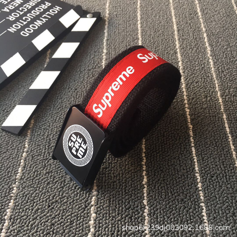 1 cinturón de lona estilo coreano para hombres cinturón de hebilla automática para jóvenes estudiante desnudo de moda simple de moda versátil calle