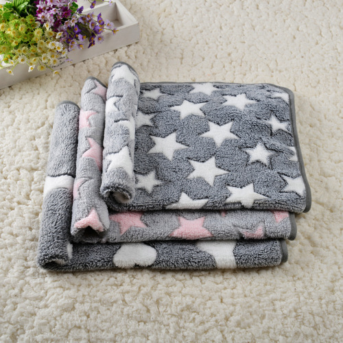 Pet products blanket manufacturer wholesale dog blanket super soft warm coral velvet dog bed mat cat and dog blanket