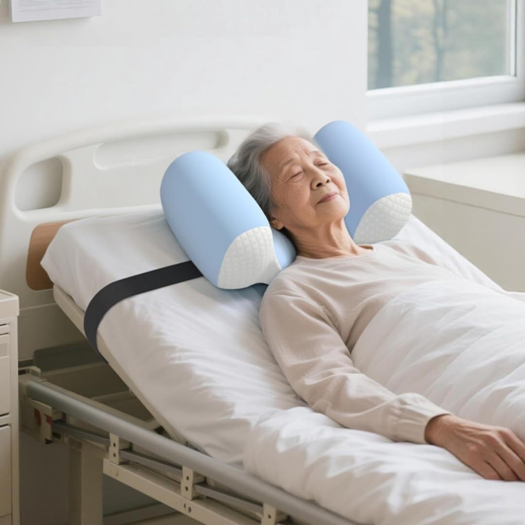 记忆棉防侧睡护理枕卧床老人固定头枕术后康复护颈枕工厂直供批发