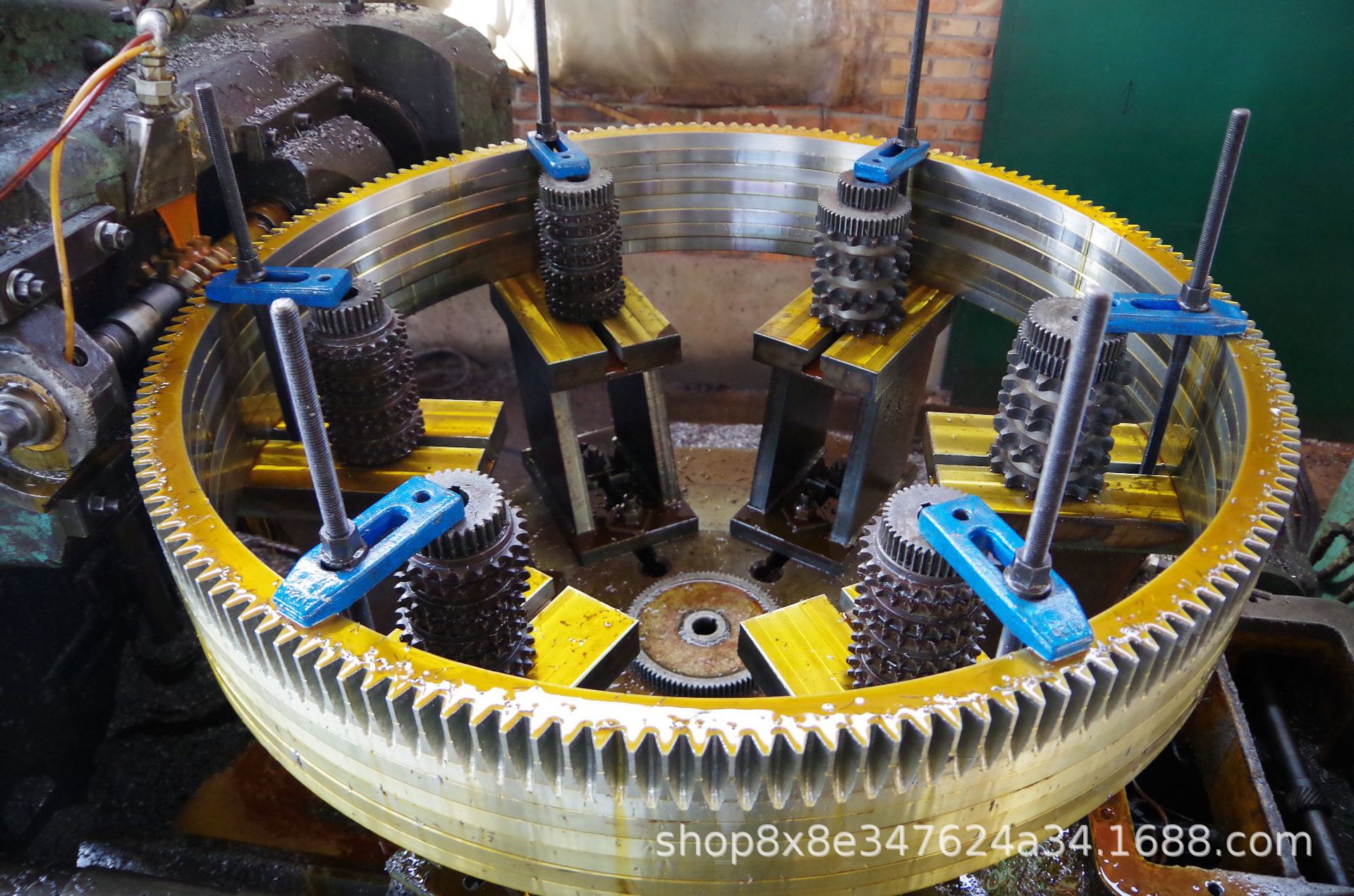 Customized large gear ring rotary kiln dryer, mining engineering machinery, large non-standard internal and external gear ring processing