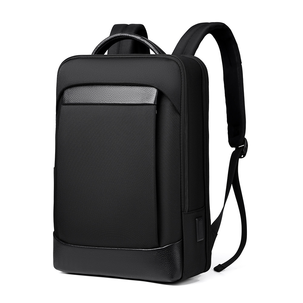 Echtleder-Rucksack für Herren, Laptop-Rucksack mit großem Fassungsvermögen, Rucksack für Studenten, ideal für Pendler und Geschäftsreisende_voghion.com