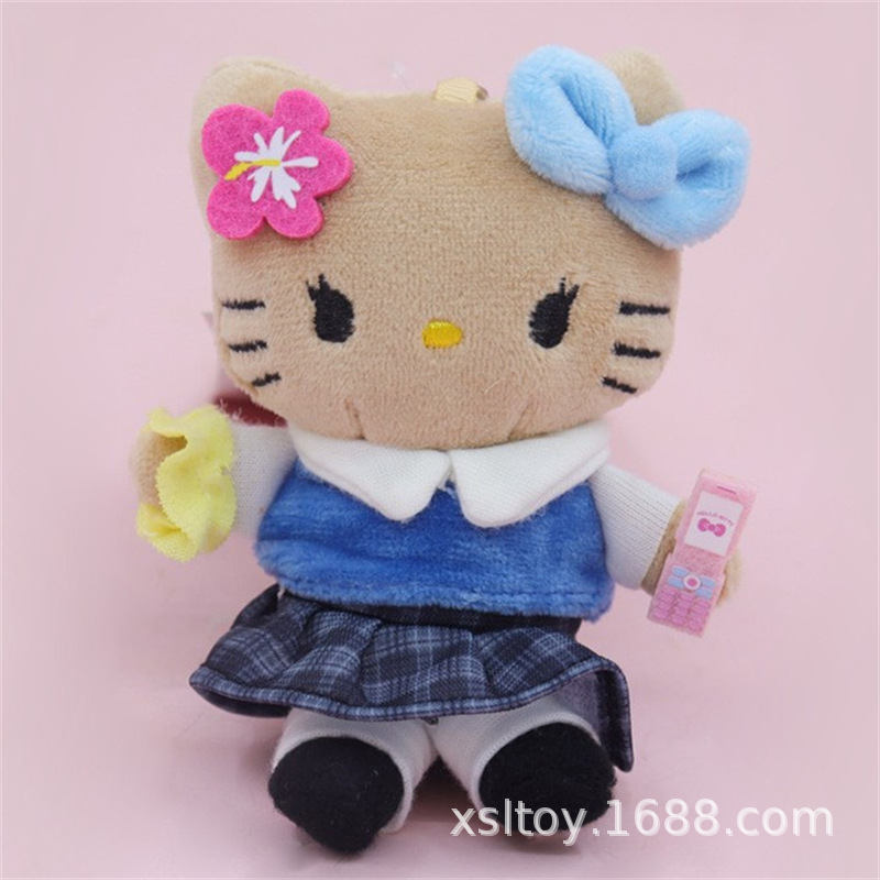 迷你-黑皮拿手机