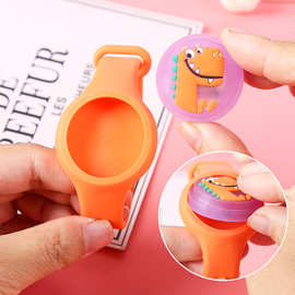 驱蚊手环儿童学生卡通驱蚊手环植物精油闪光手表驱蚊手环表带