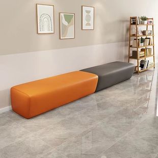 Training Institution Parents Waiting for Barber Shop Sales Office Leisure Rest Area Reception Shoe Changing Stool Long Sofa Combination