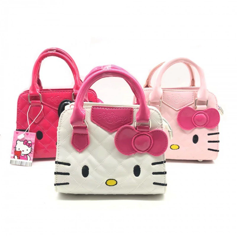 Hello Kitty, детская сумка через плечо, модная ручная сумка-портфель для принцессы, опт, корейский стиль