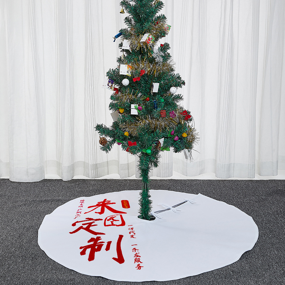 xqds0094a para dibujar decoraciones de navidad personalizadas de lino de doble capa de decoración de navidad