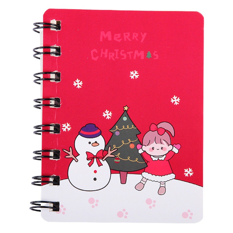A7クリスマス横転コイル本学生携帯ポケットノート事務メモ帳日記帳クリスマスプレゼント