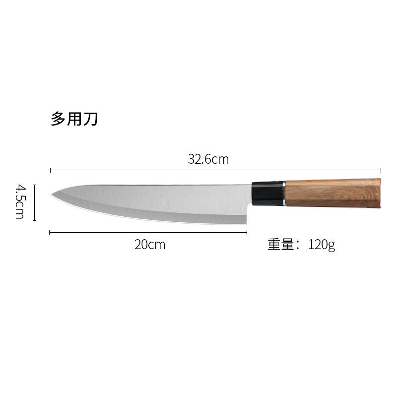 クロスボーダー専用セットナイフ新型八角形柄ステンレス日本式小包丁家庭用キッチンスライスナイフ果物ナイフ|undefined