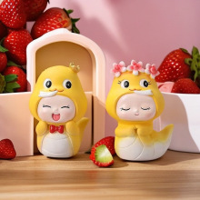 蛇宝宝周岁蛋糕烘焙装饰品蛇宝宝树脂摆件手办公仔工艺品家居摆件