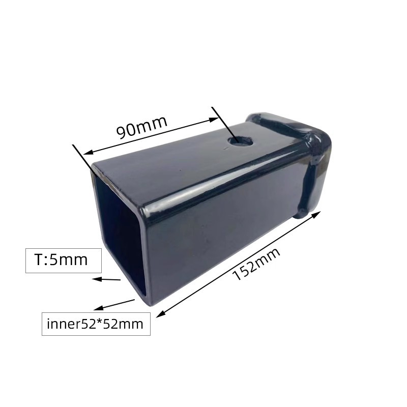 Welding trailer square mouth tube trailer arm receiver seat trailer hook rogue hook towing modified accessories