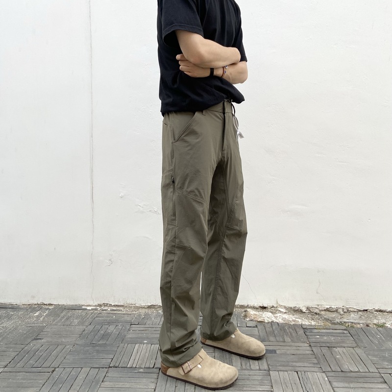 AUTICUP Autumn Thickened American 3D Three-dimensional Cut Scimitar Zipper God Pants Deconstructed Thick Soft Shell Rush Pants