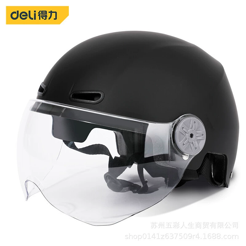 Deli Tool DL8850313C Сертифицированный электромобиль Шлем Летний полушлем для мужчин и женщин Дышащий портативный Harley