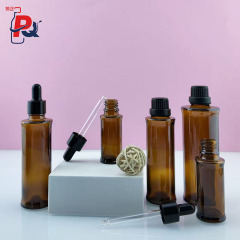 现货供应10ml20ml50ml茶色平肩精油瓶包材棕色避光滴管瓶精油瓶