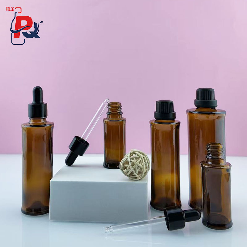 现货供应10ml20ml50ml茶色平肩精油瓶包材棕色避光滴管瓶精油瓶|undefined