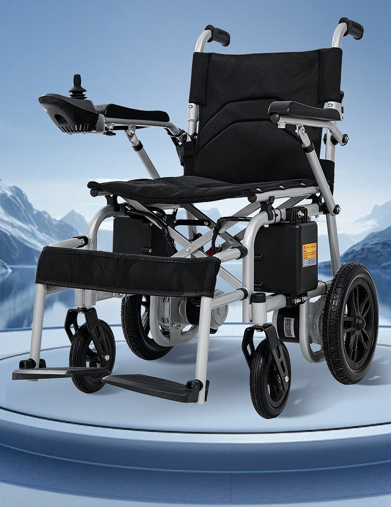 Yingkang Electric Wheelchair for the Elderly, Foldable, Lightweight, Four-Wheeled, Intelligent, Fully Automatic, Lithium Battery-Powered Mobility Scooter for Seniors