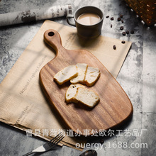 日式胡桃木砧板家庭厨房手柄牛扒面板板可悬挂多功能切菜板