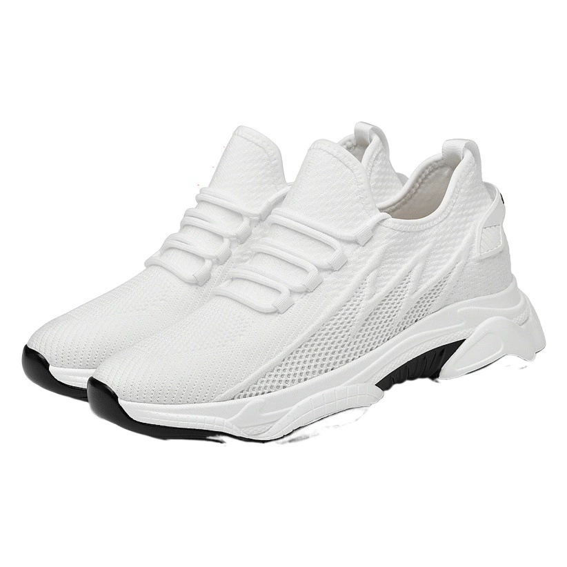 Толстая подошва для увеличения внутренней обуви Мужская обувь 8cm весна лето новая 2022 летающая тканая повседневная спортивная обувь