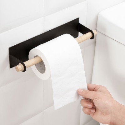 Toallero Organizador sin Perforación de Hierro, Sin Perforación, Multiuso, para Baño y Cocina