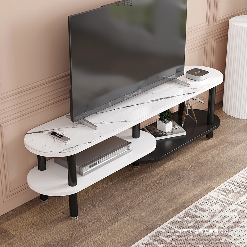 Coffee Table Tv Cabinet Combination Small Short Size Internet Celebrity Simple Small Apartment Living Room Light Luxury Glass Tv Cabinet Wholesale