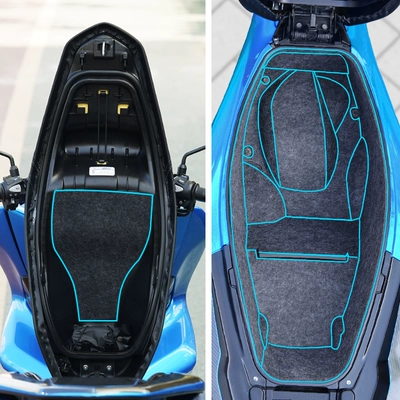 Motorcycle cushion seat cushion, seat box - full-set-of-protective-pads-top-cover-seat-bucket-comes-with-a-card-holder