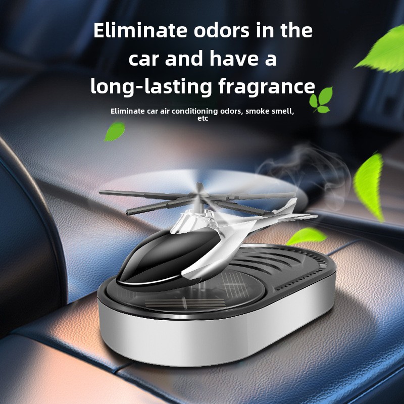 Auto Parfüm Auto Aromatherapie Auto Deodorant Langanhaltender Duft Licht Duft Solar Helikopter Dekoration_voghion.com