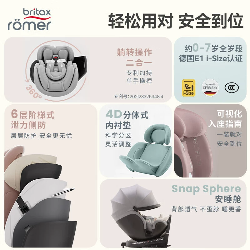 Children's rotating chair, E30, 0-7 years