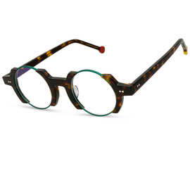 意大利时尚品牌拼色不规则镜框嘻哈潮流装饰镜架眼镜框sabine be