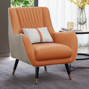 Single Sofa Chair, Light Luxury Internet Celebrity Sofa, Simple Home Use for Small Apartments, Living Room, Hotel, Negotiation, Leisure, Reception, Wholesale