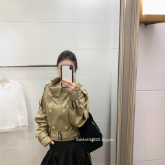 板栗可可Bankelili8.7/20点'悉尼假日'立领秋冬排扣风衣高级外套